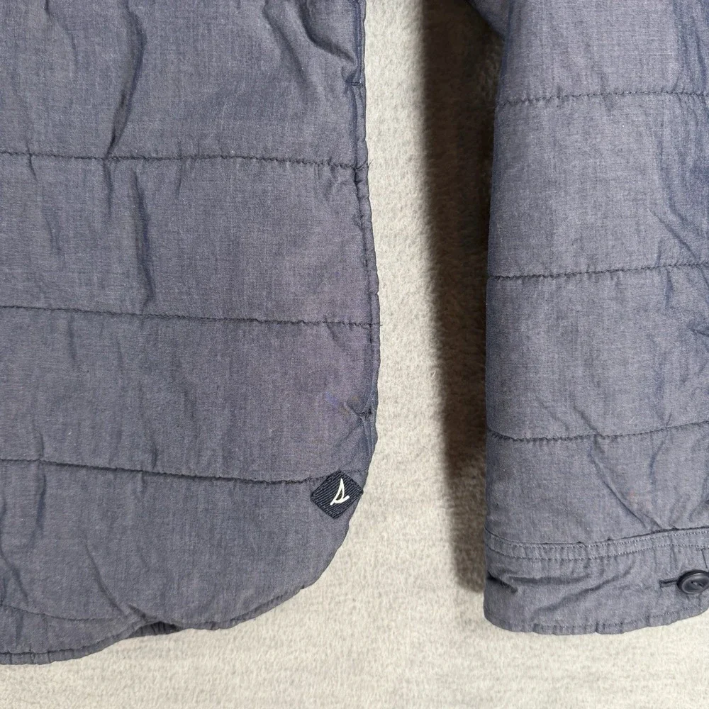 Sperry Quilted Mens S Shirt‎ Jacket Shacket Chambray Button Up Gorpcore Hiking